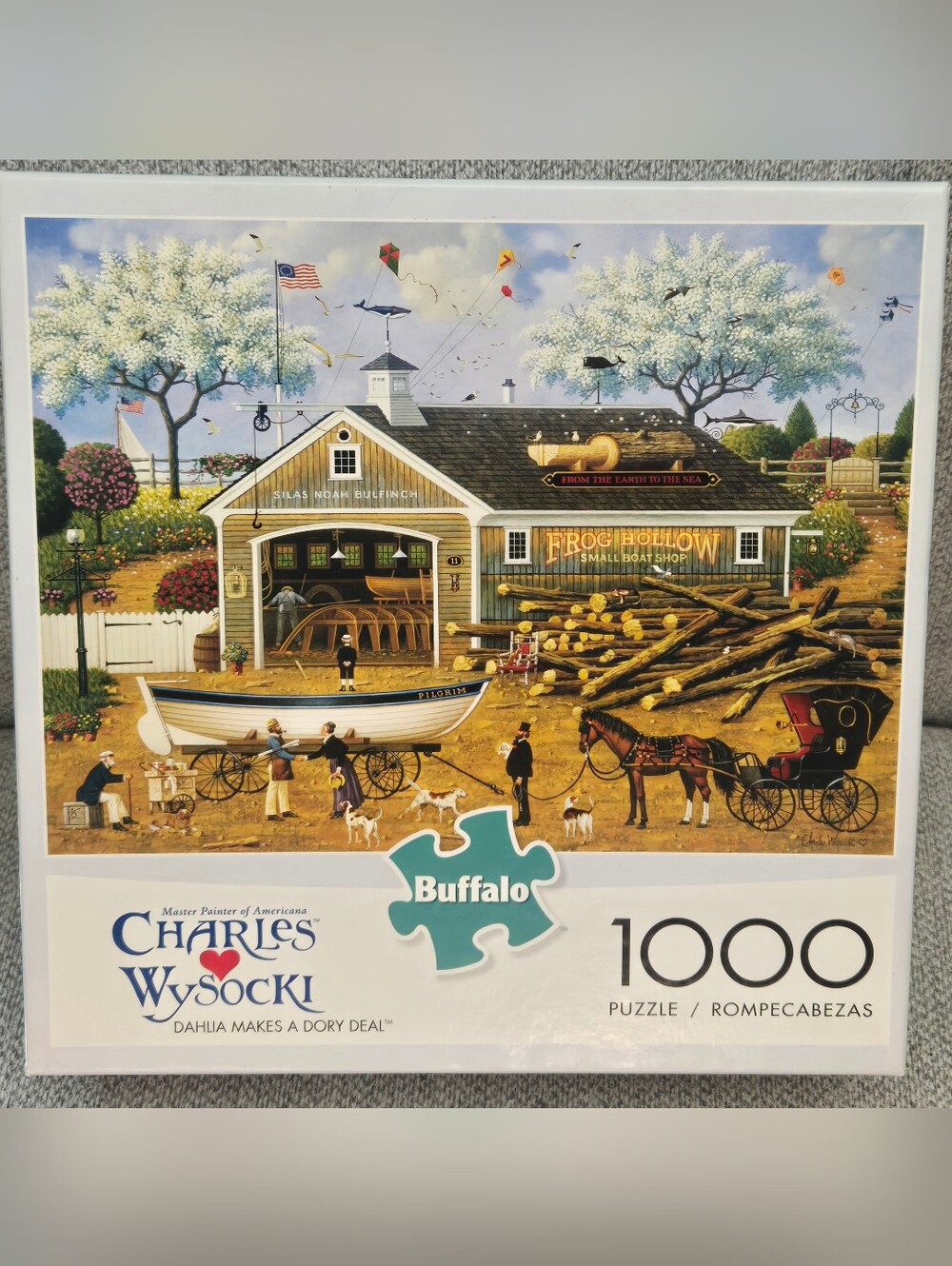 Charles Wysocki-"Dahlia Makes A Dory Deal"-1000 Piece Jigsaw Puzzle Buffalo Game
